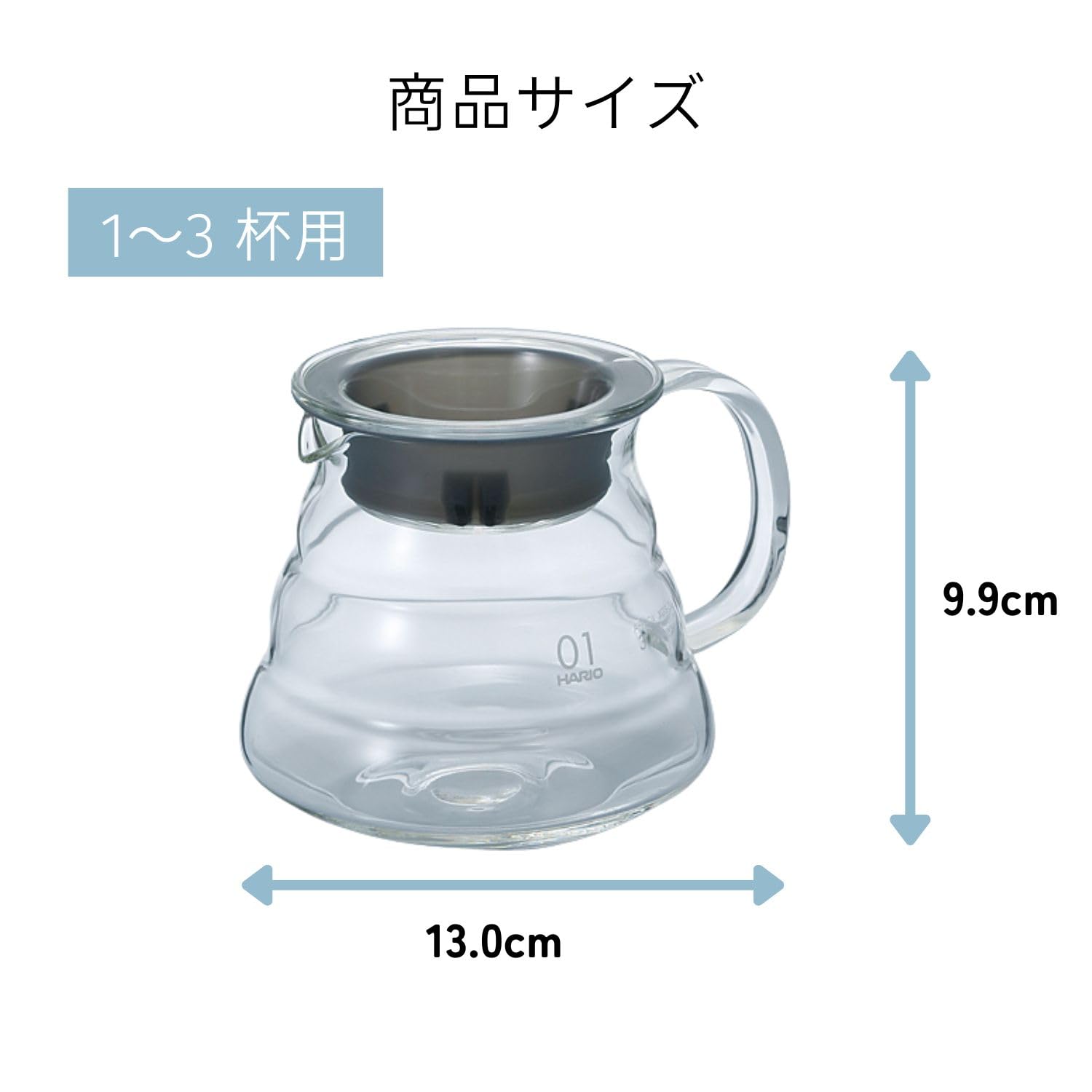 Amazon｜HARIO(ハリオ) V60グラスサーバー360クリア 360ml 1~3杯用
